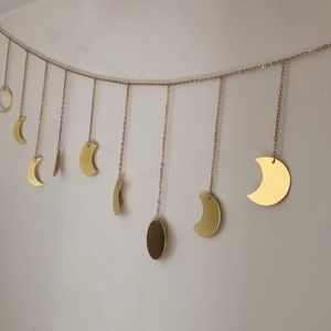 Golden Moon Phases wall hanging